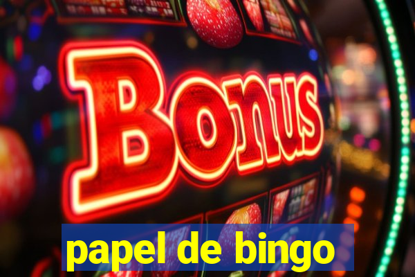 papel de bingo